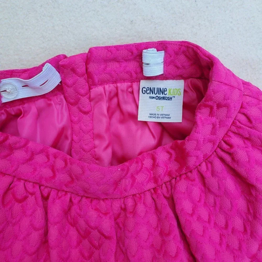 Genuine Kids from OshKosh Pink Textured A-Line Mini Skirt